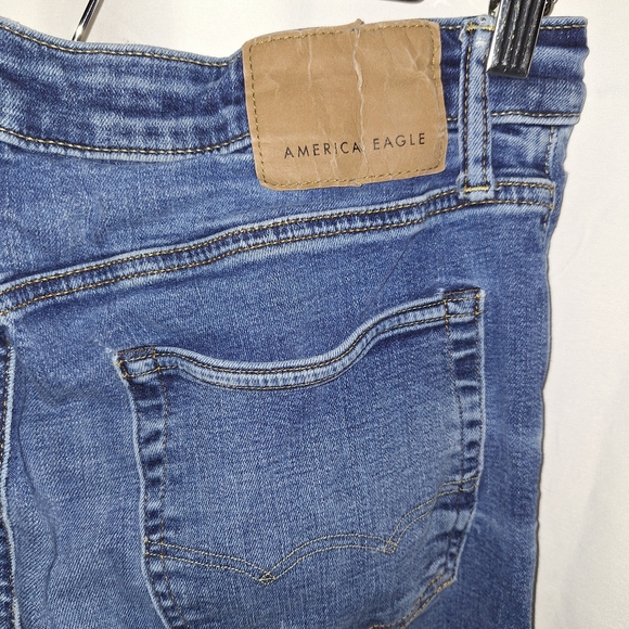 American Eagle Outfitters Dark Blue Straight Jeans - Picture 4 of 8